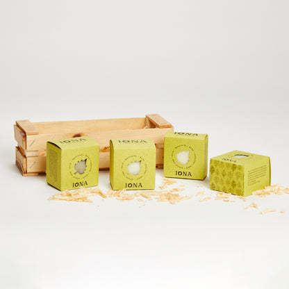 Zirbenholzkiste mit 4 Birkenseifen